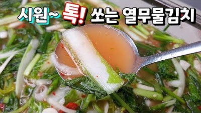 얼갈이 열무 물김치, 열무 물김치, 얼갈이 물김치 만드는 방법, 쉽고 간단한 열무물김치 만든는 법
